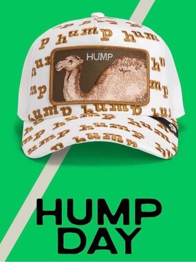 Goorin Bros Strike Four "HUMP DAY"
Trucker Hat. Mesh SnapBack NWT.